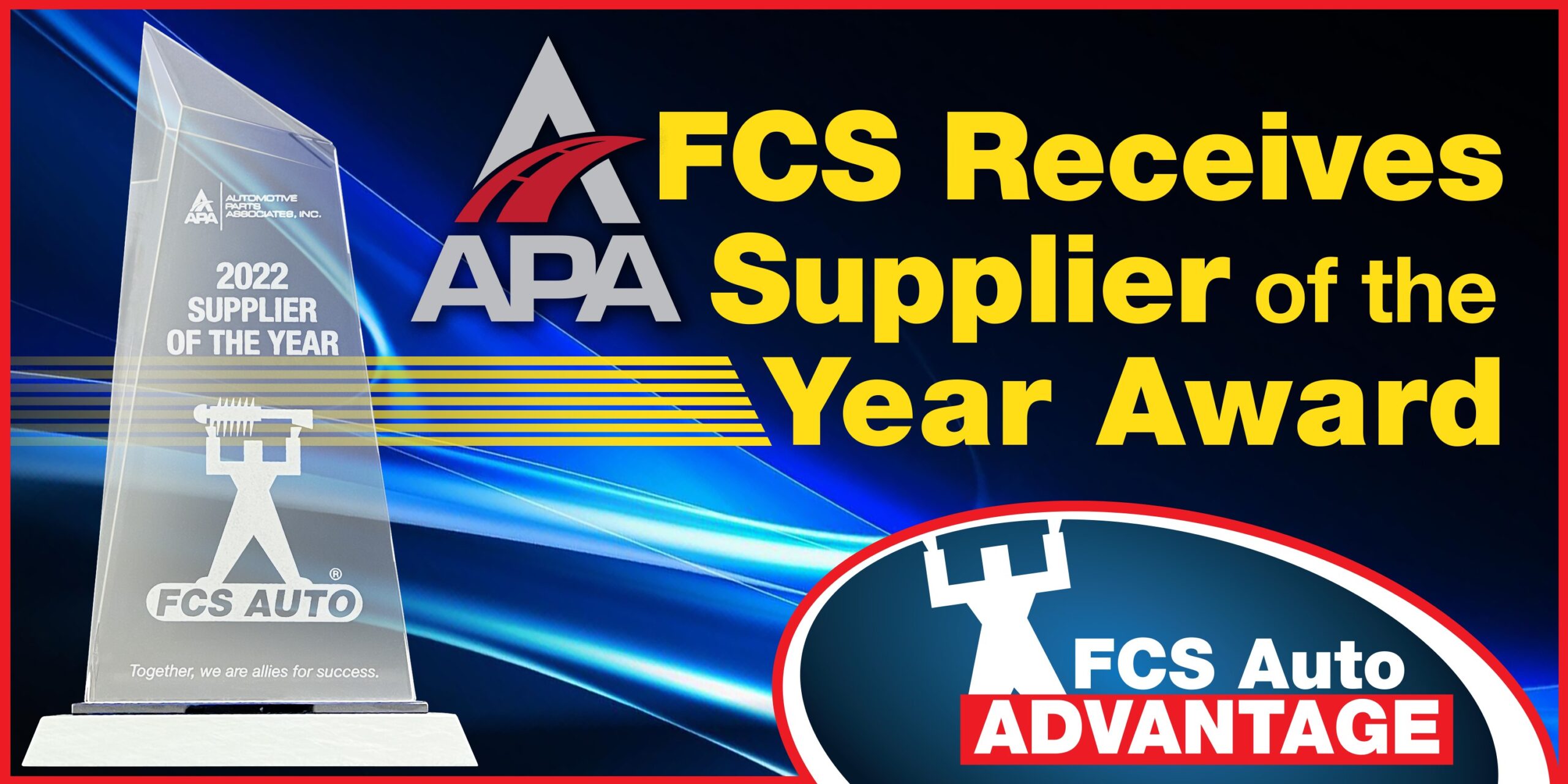 FCS Automotive Earns APA’s Supplier of the Year Award